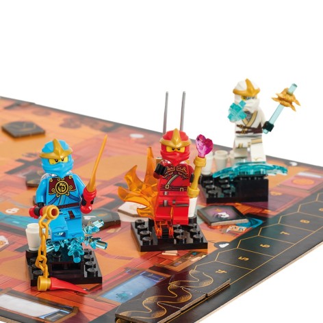 Componentes del juego de mesa Ninjago: Destinys Bounty Adventures (castellano)