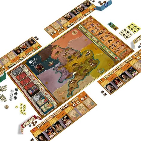 Tablero del juego de mesa Fief Inglaterra