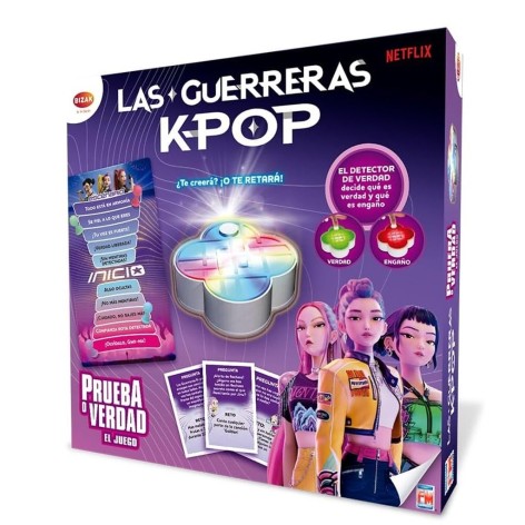 Portada del juego de mesa Las Guerreras K-POP: Prueba o Verdad