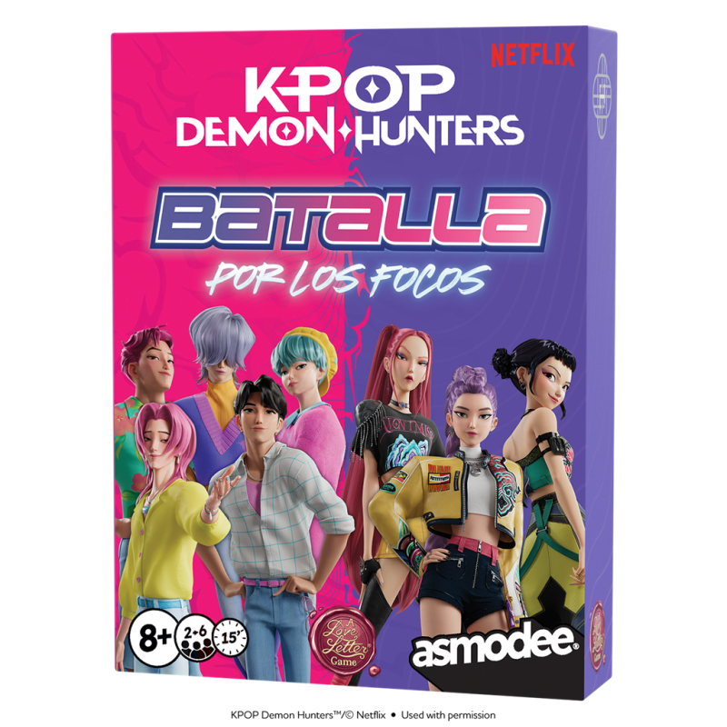 K-Pop Demon Hunters: Batalla por los focos - juego de mesa