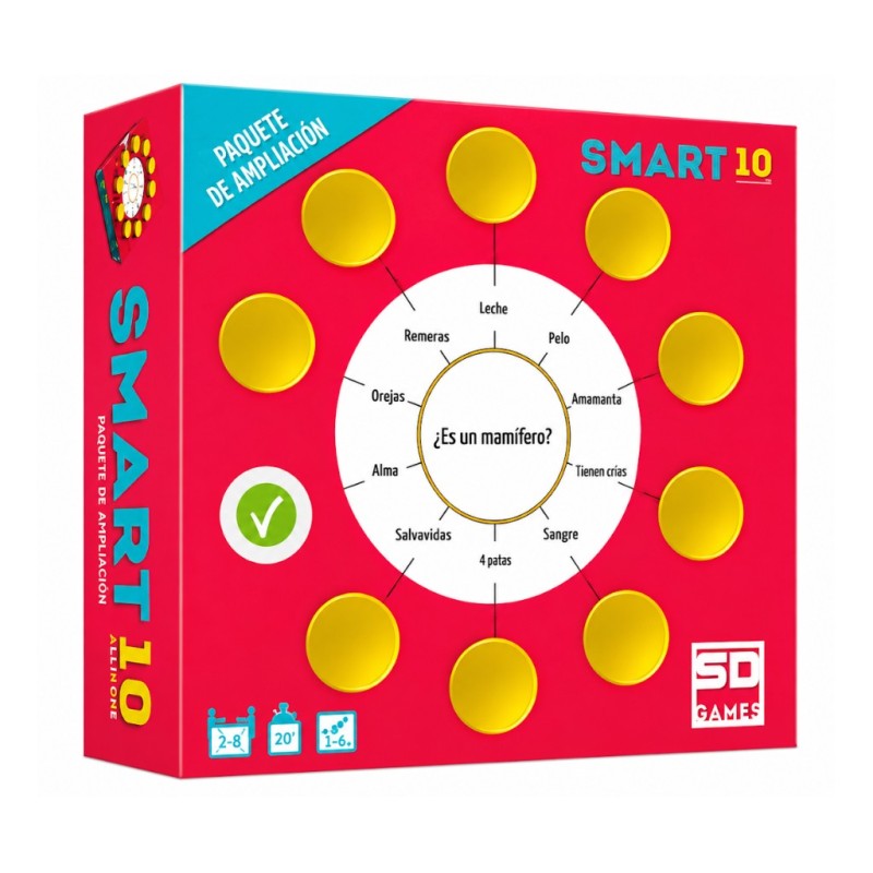 Portada de la expansión del juego de mesa Smart 10: Familiar - Paquete de Ampliacion