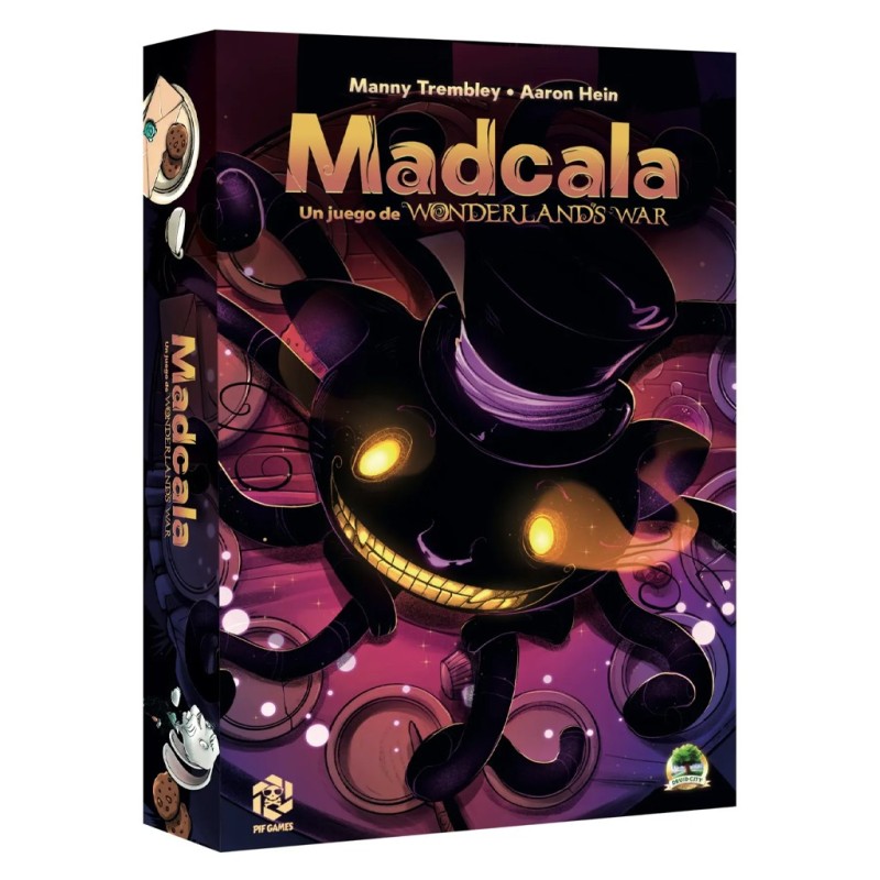 Portada del juego de mesa Madcala: Un Juego de Wonderland Wars