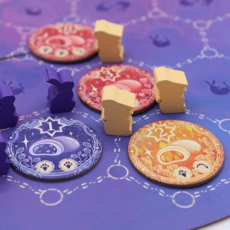 Componentes del juego de mesa Tsukimi