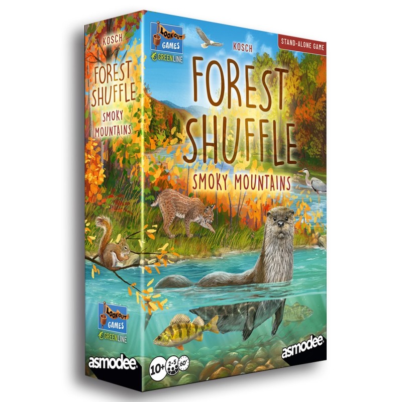 Portada del juego de mesa Forest Shuffle: Smoky Mountains