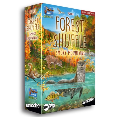 Portada del juego de mesa Forest Shuffle: Smoky Mountains