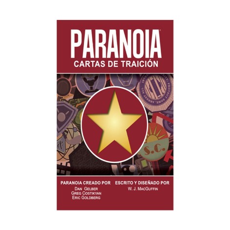 Portada expansión Paranoia: Cartas de Traicion