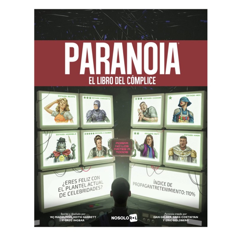 Portada del suplemento de rol Paranoia: Libro del Complice