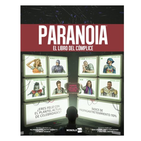 Portada del suplemento de rol Paranoia: Libro del Complice