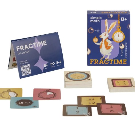 Portada del juego de mesa infantil Fractime