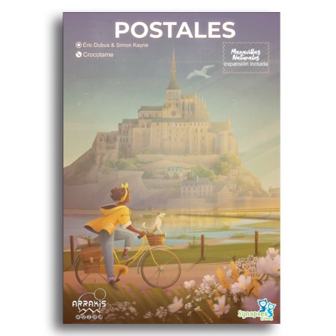Portada del juego de mesa Postales
