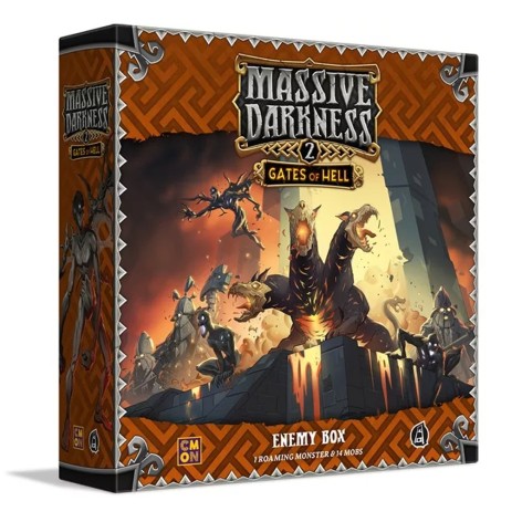 Portada de la expansión Massive Darkness 2: Enemy Box - Gates of Hell (castellano)