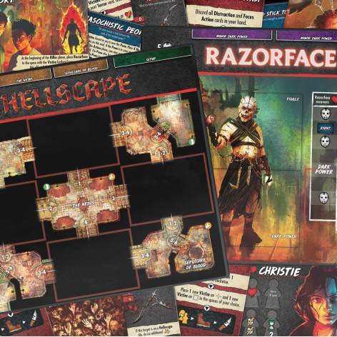 Componentes de la expansión Portada de la expansión Final Girl T3: P12 Hell to Pay - Razorface (Castellano)