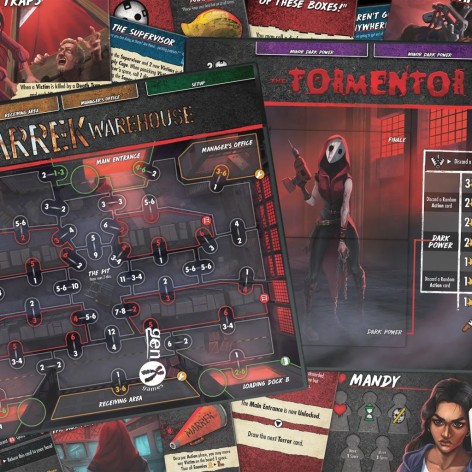 Componentes de la expansión Final Girl T3: P14 The Marrek Murders - The Tormentor (Castellano)