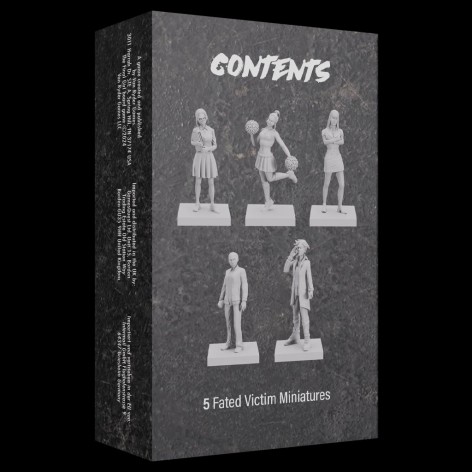 Contraportada de la expansión Final Girl: Terror From Destiny - Miniaturas