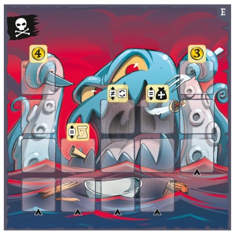 Portada de la expansión Captain Flip: En Las Garras del Pulpo
