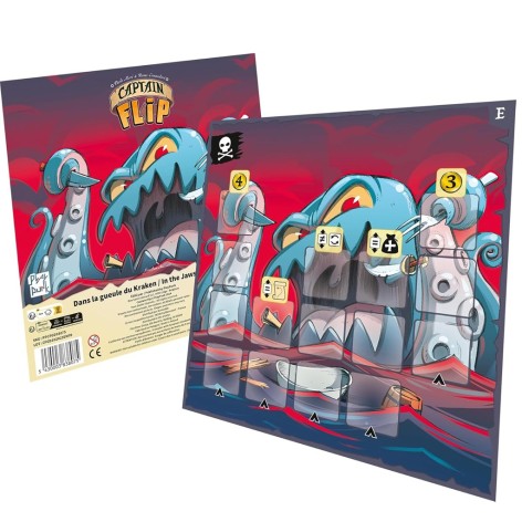 Portada de la expansión Captain Flip: En Las Garras del Pulpo