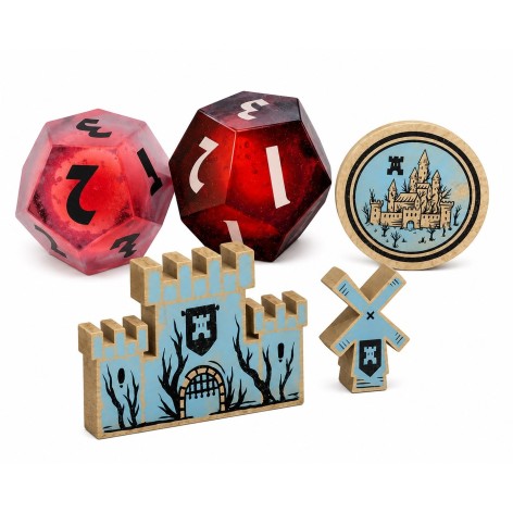 Vampire Lords: Tokens de Madera y Dados de Resina - accesorio