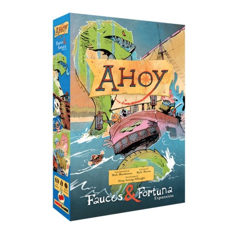 Portada de la expansión Ahoy: Fauces y Fortuna