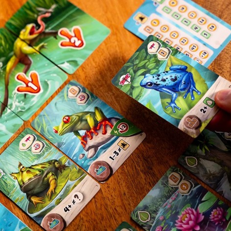 Componentes del juego de cartas Pondscape (castellano)