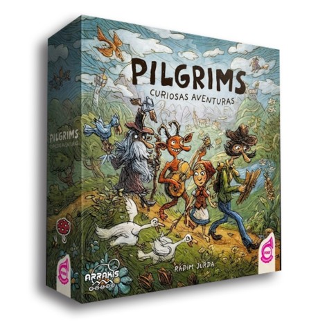 Portada del juego de mesa Pilgrims | Curiosas Aventuras