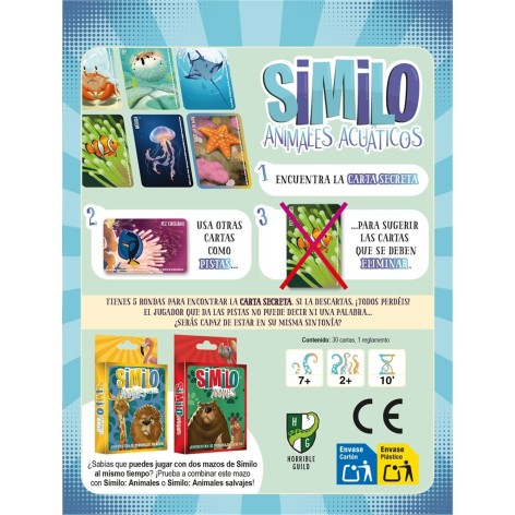 Similo Animales Acuaticos - juego de cartas